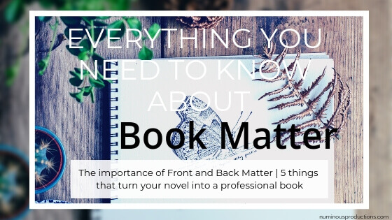 DIY Publishing Book Matter blog title