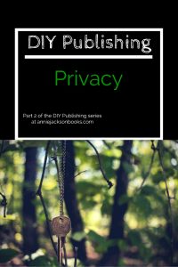 DIY Publishing Privacy key pinterest