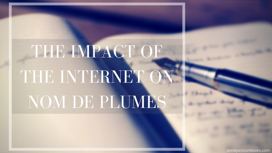 Internet and nom de plumes blog title
